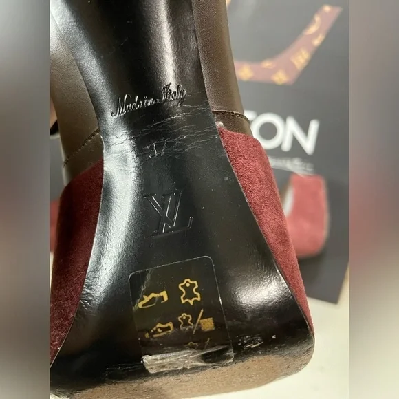 Louis Vuitton Boots LV Podium Platform Boots Authentic COA LV Tall Long Boots